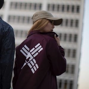 KoreLimited Korean Pride Maroon Windbreaker